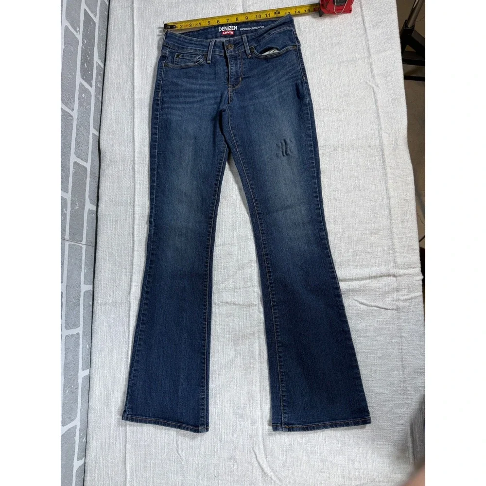 Denizen Levi's Modern Bootcut Jeans Womens 4M Dark Wash Stretch Denim 4100256418 - Picture 1 of 7
